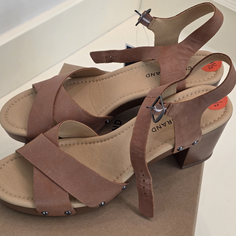 Lucky Brand Brown Leather Sandals
